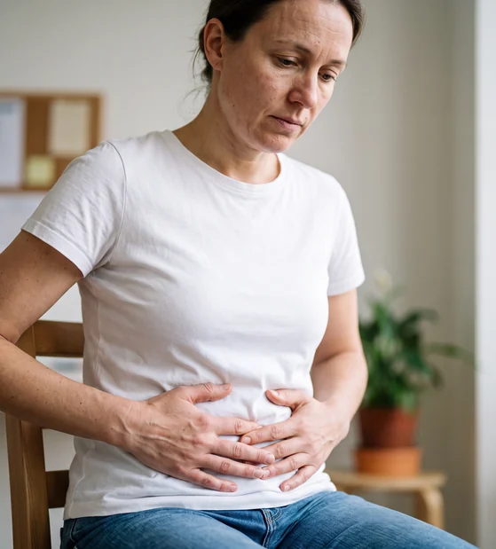 Abdominal discomfort at Urgent Care USA, Plant City FL
