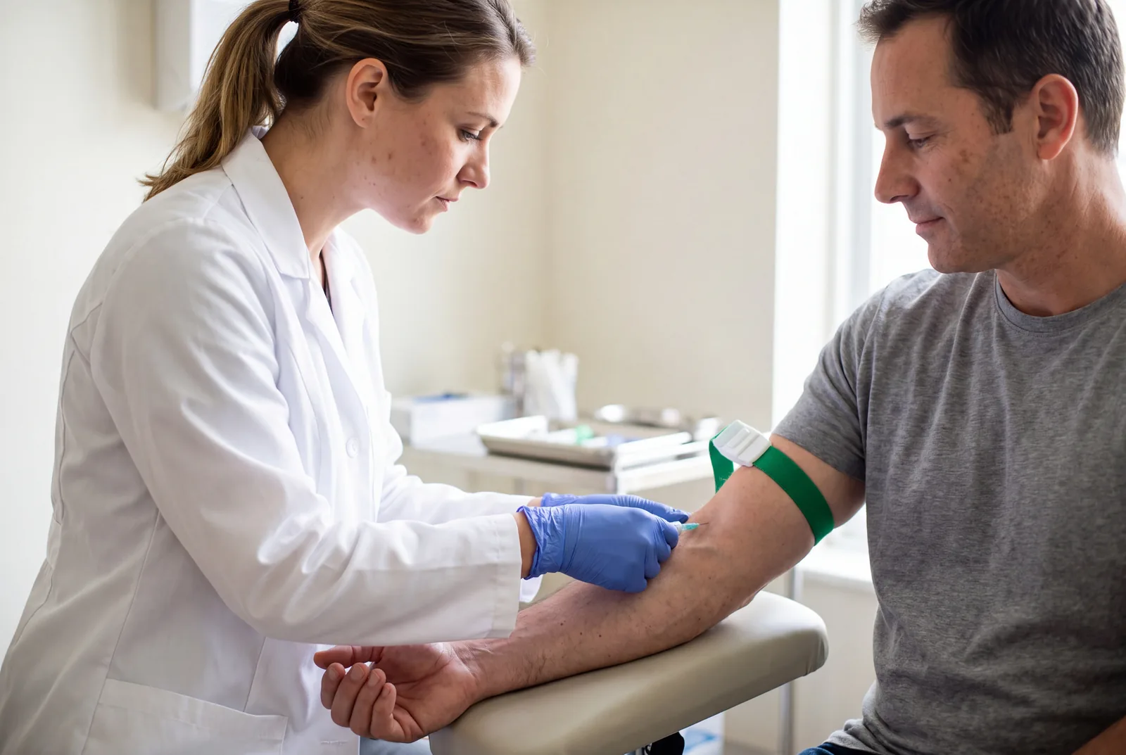 Blood draw at Urgent Care USA, Plant City FL