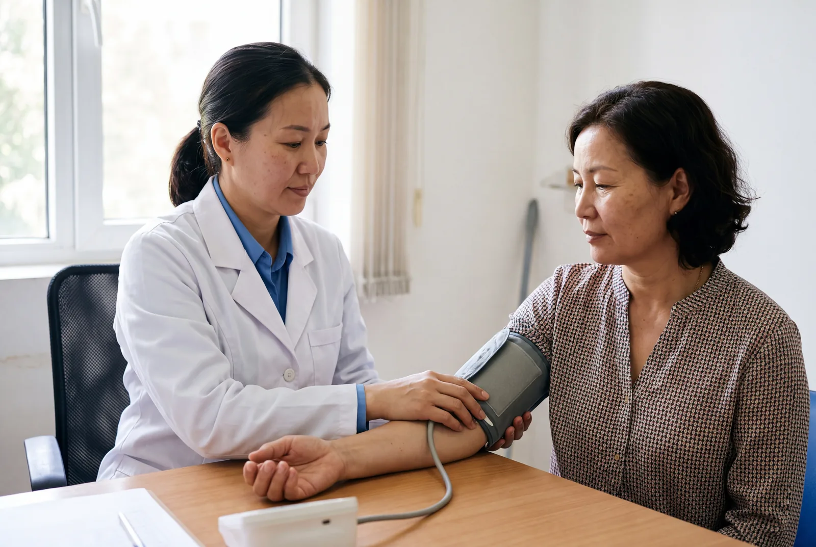 Blood pressure check at Urgent Care USA, Plant City FL