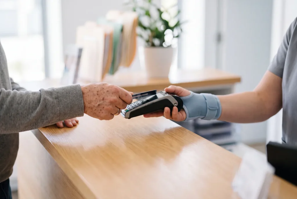 Card payment reception at Urgent Care USA, Plant City FL