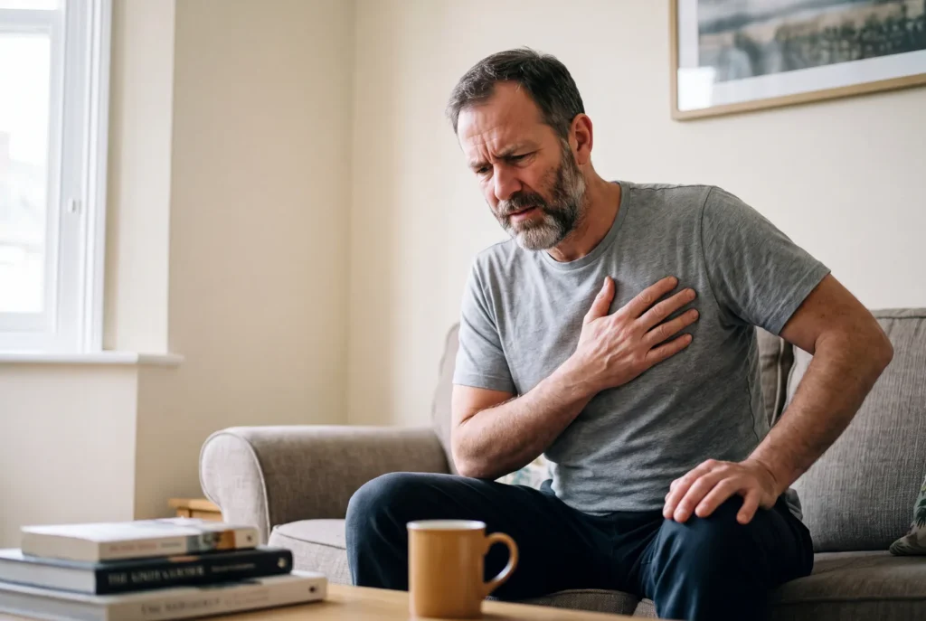 Chest pain symptom at Urgent Care USA, Plant City FL