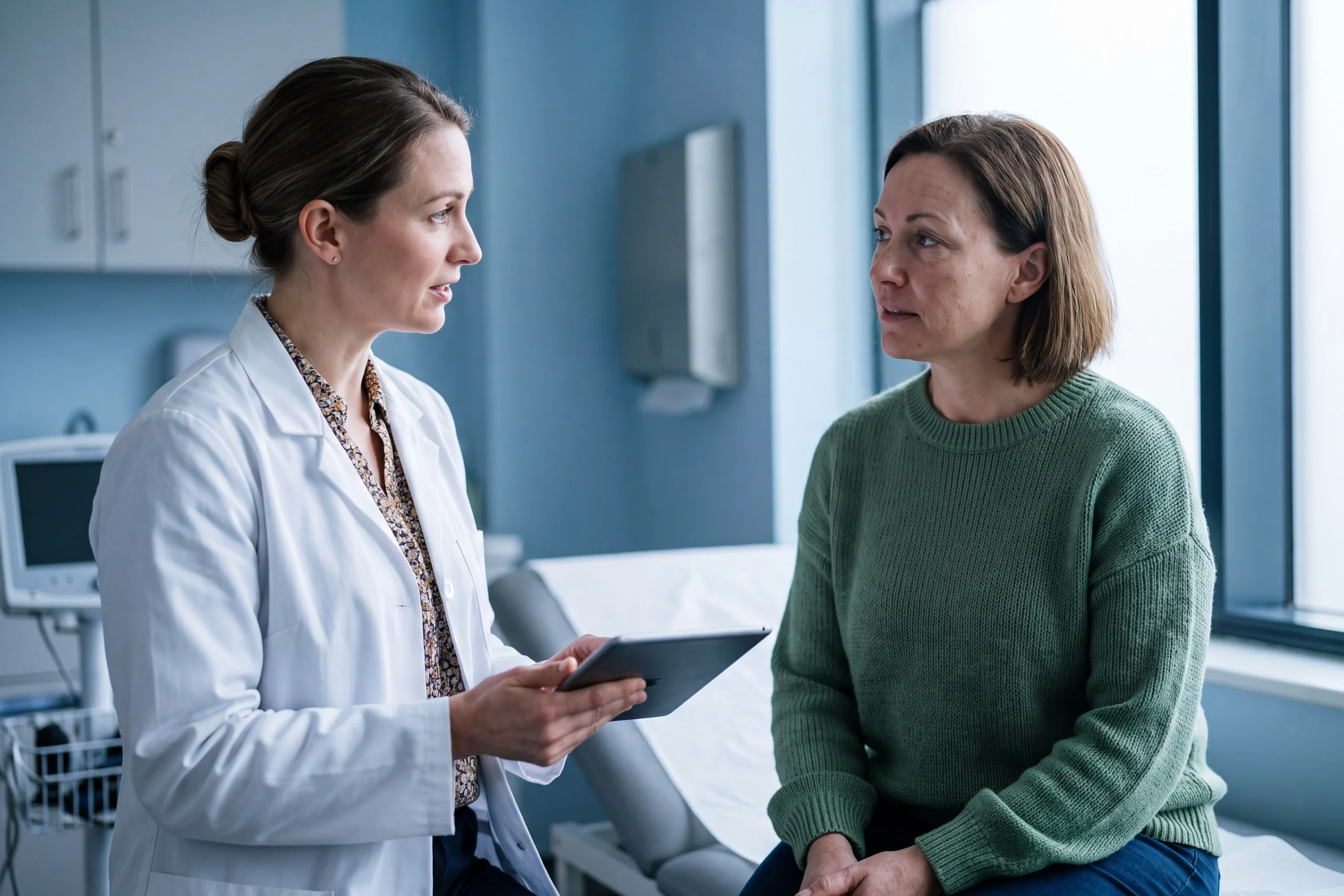 Consult exam couch at Urgent Care USA, Plant City FL