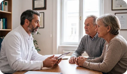 Consult office senior couple at Urgent Care USA, Plant City FL