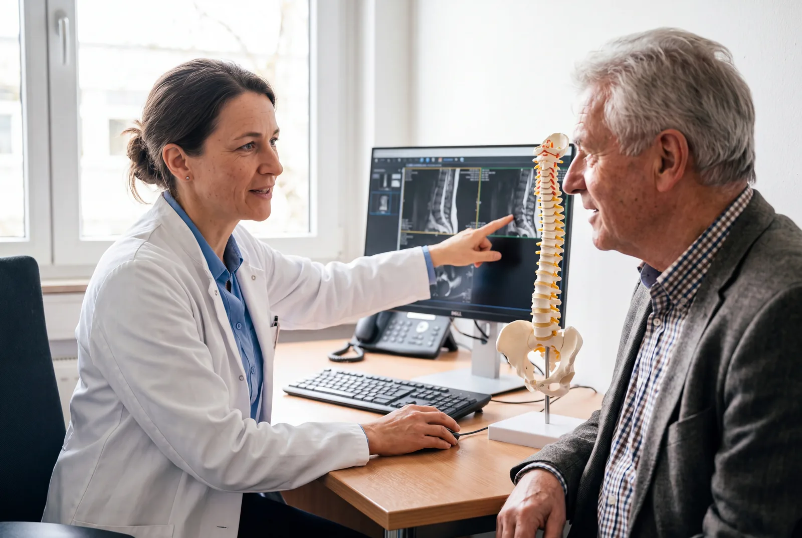 Doctor explains scan at Urgent Care USA, Plant City FL