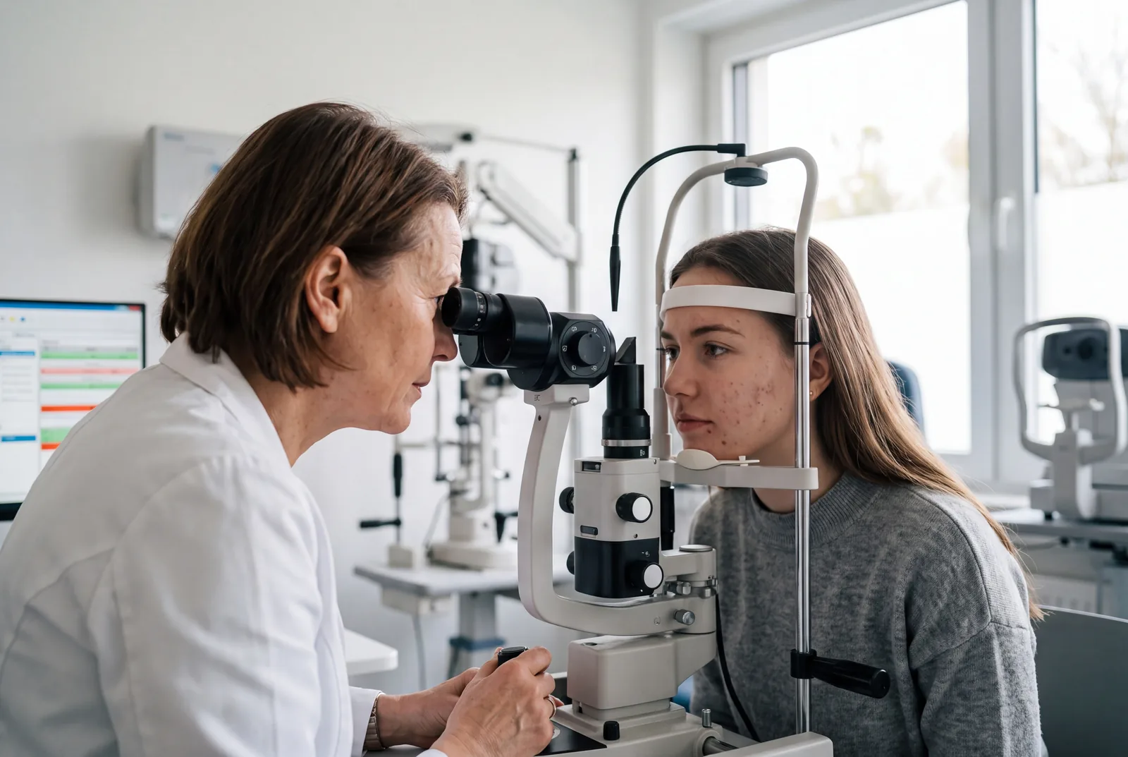 Eye examination at Urgent Care USA, Plant City FL