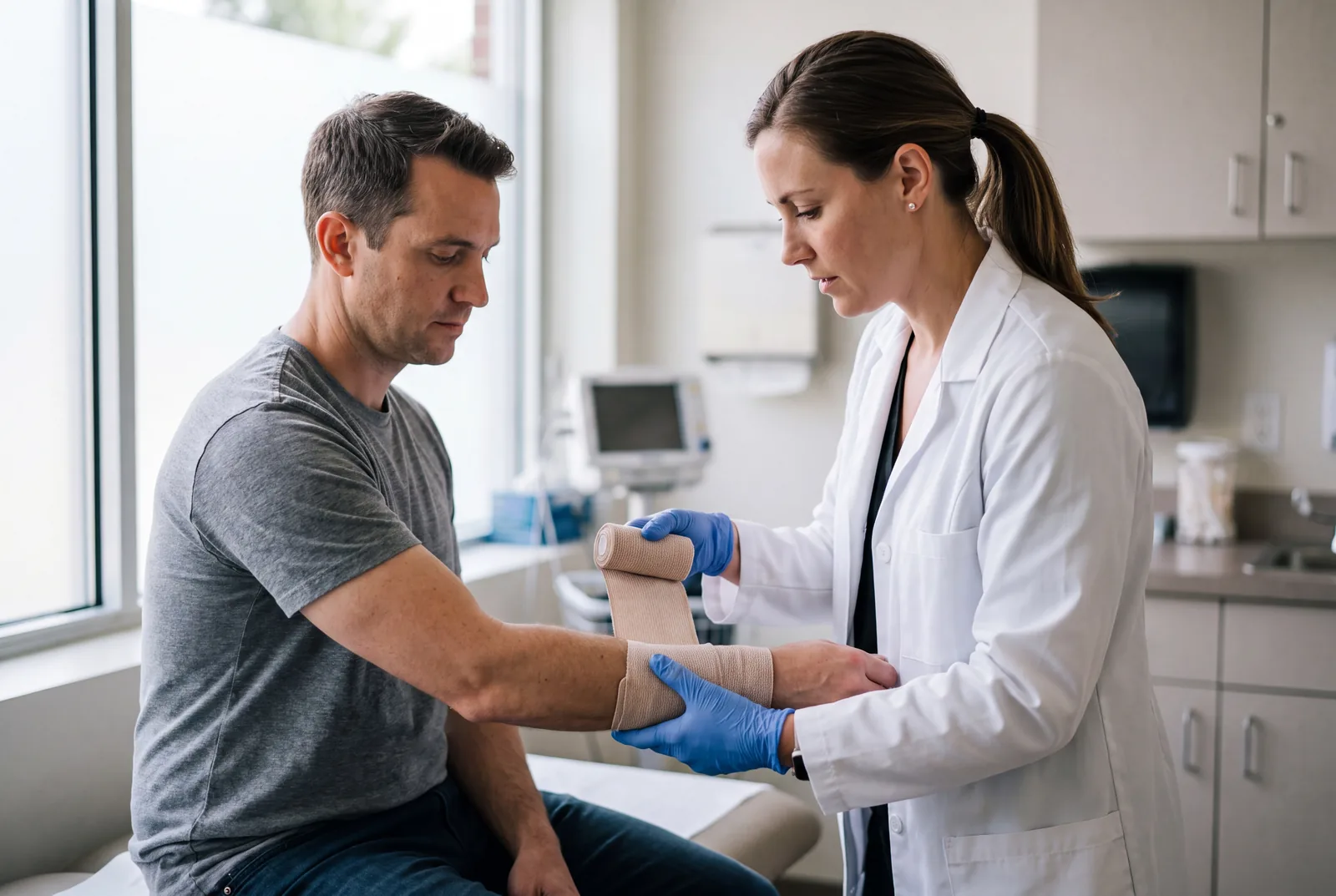 Forearm dressing at Urgent Care USA, Plant City FL