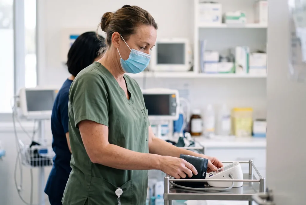 Nurse bp equipment at Urgent Care USA, Plant City FL