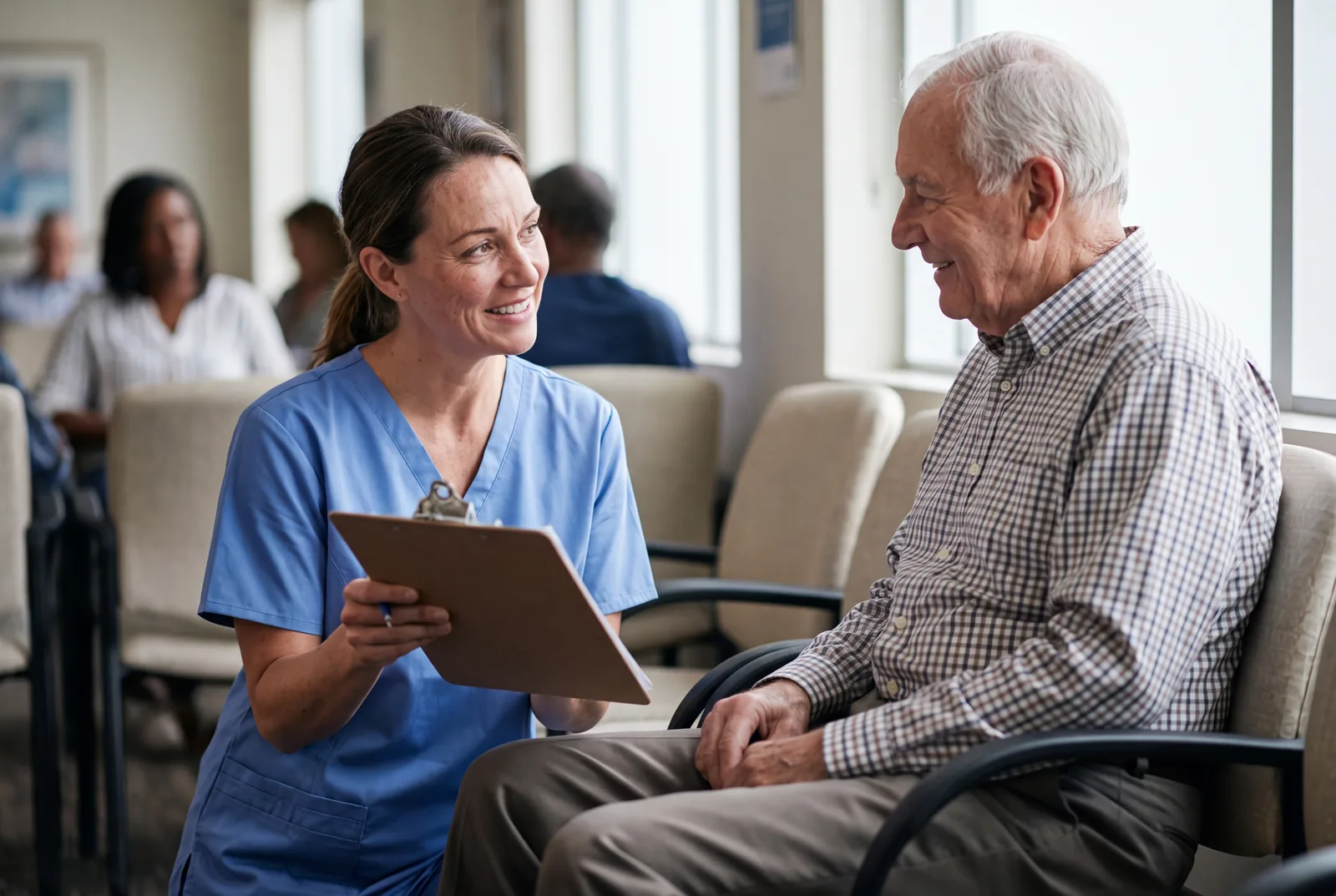 Nurse senior clipboard at Urgent Care USA, Plant City FL