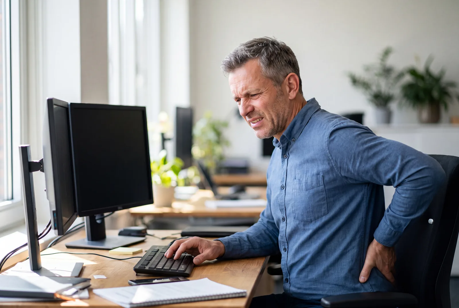 Office back pain at Urgent Care USA, Plant City FL