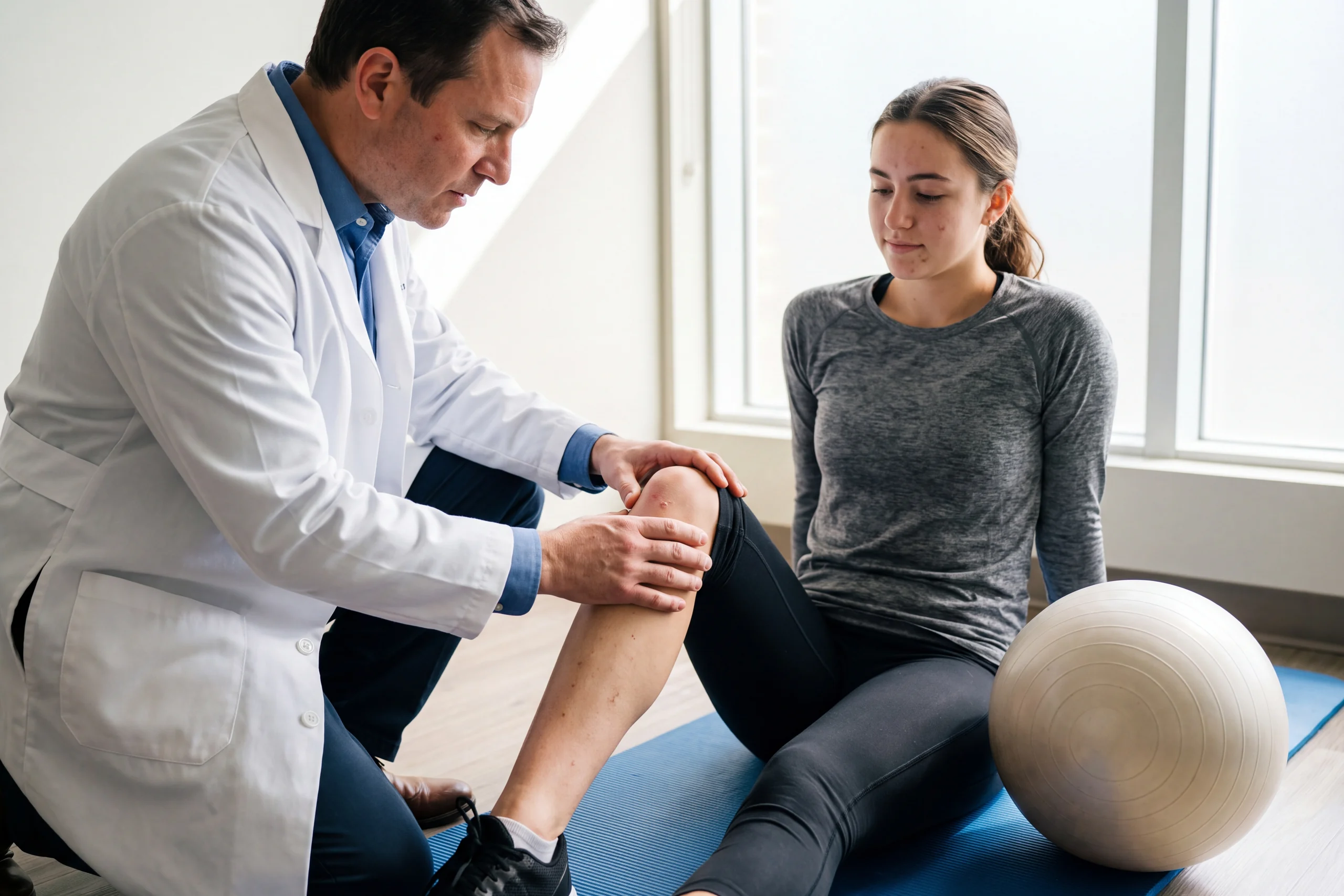 Sports injury exam at Urgent Care USA, Plant City FL