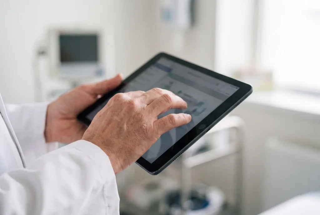 Tablet patient portal at Urgent Care USA, Plant City FL