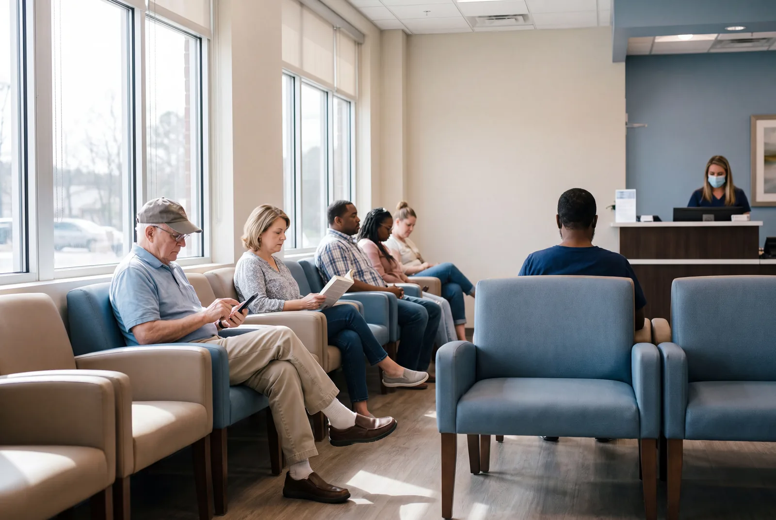 Waiting room at Urgent Care USA, Plant City FL
