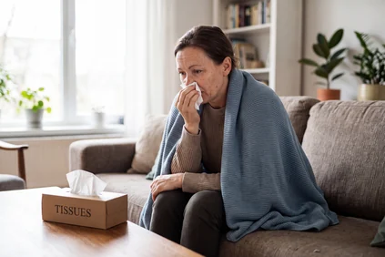 Woman cold sofa at Urgent Care USA, Plant City FL
