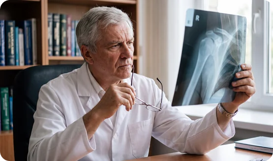 Xray review desk at Urgent Care USA, Plant City FL